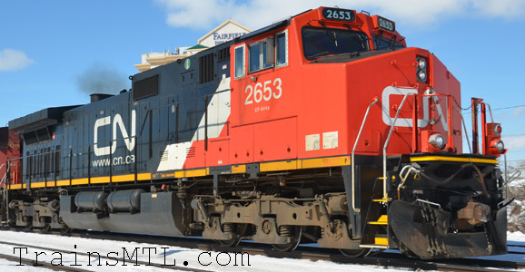 Locomotive CN2653 right side / coté droit